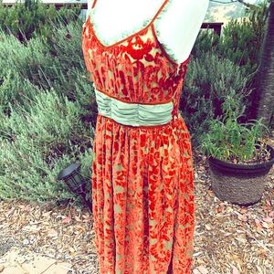 Silk and Velvet Dress